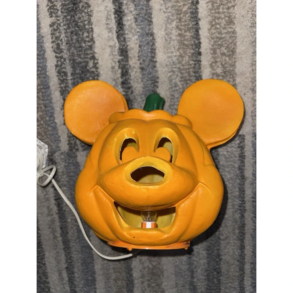 Vintage Halloween Foam Mold Trendmasters Mickey Mouse Jack O Lantern